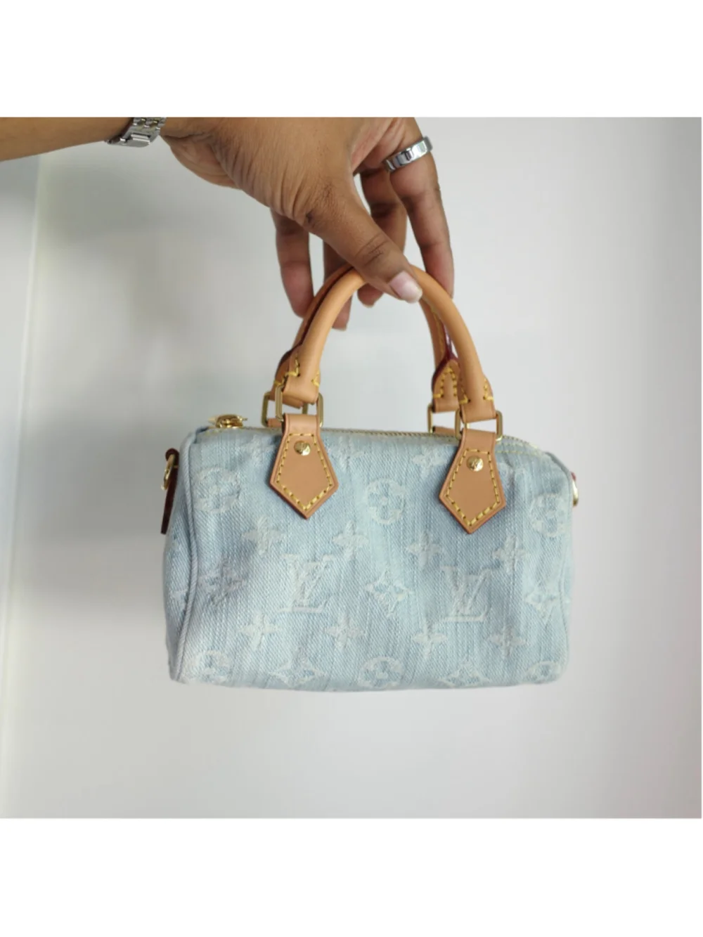 Louis Vuitton Sky Denim Nano Speedy